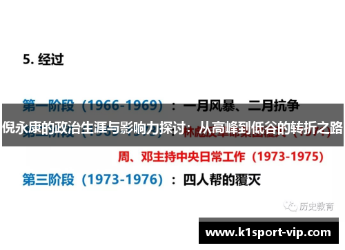 倪永康的政治生涯与影响力探讨:从高峰到低谷的转折之路
